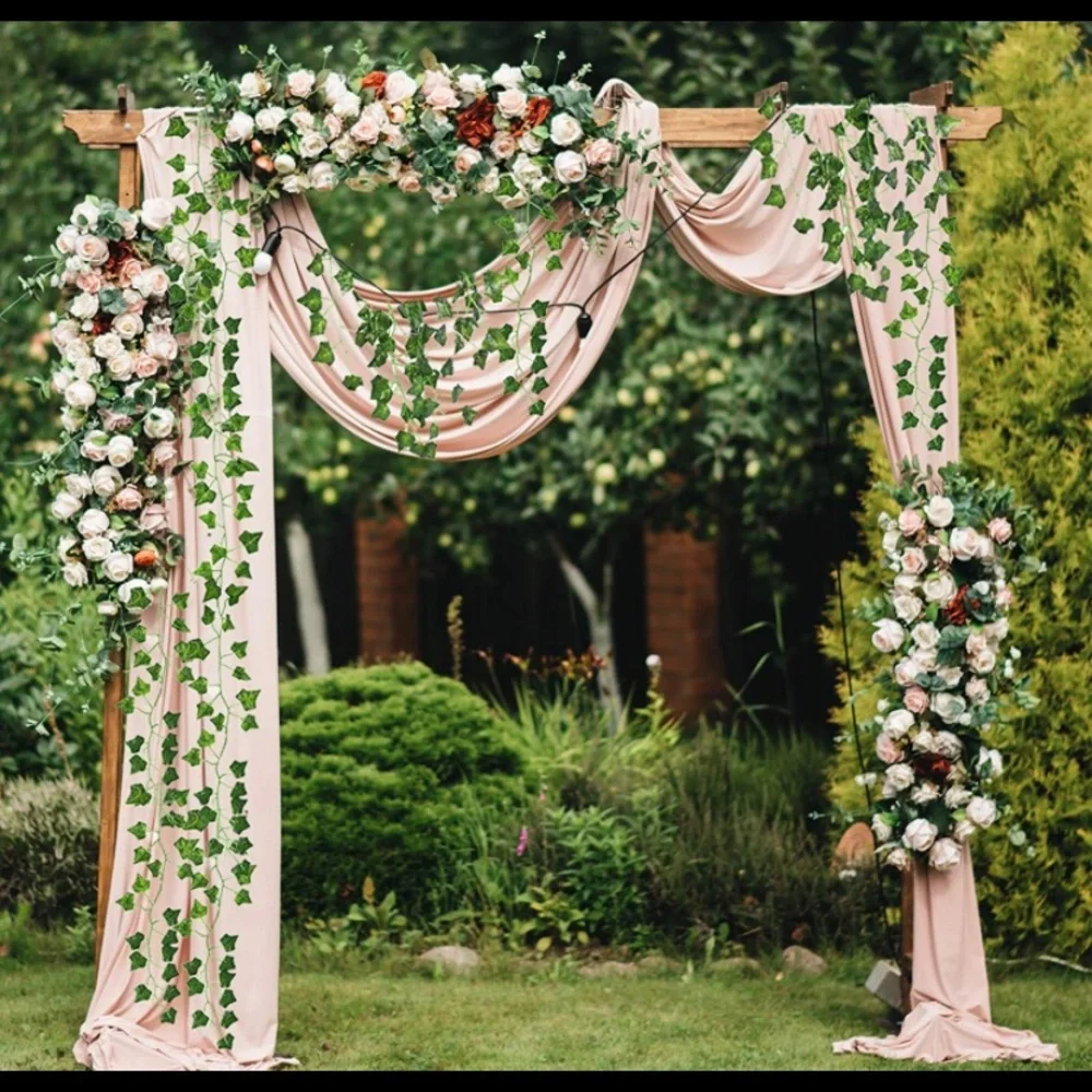 12 Pack | Faux Ivy Leaves Garland Wedding Greenery Vines 78 Total Feet